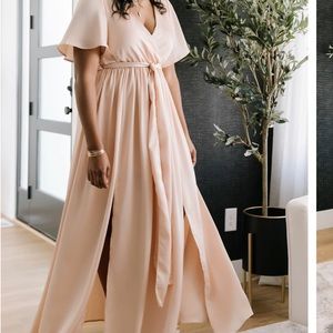 BALTIC BORN Blush Satin Dress
